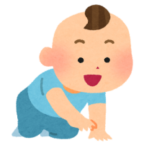 ハイハイしている赤ちゃん