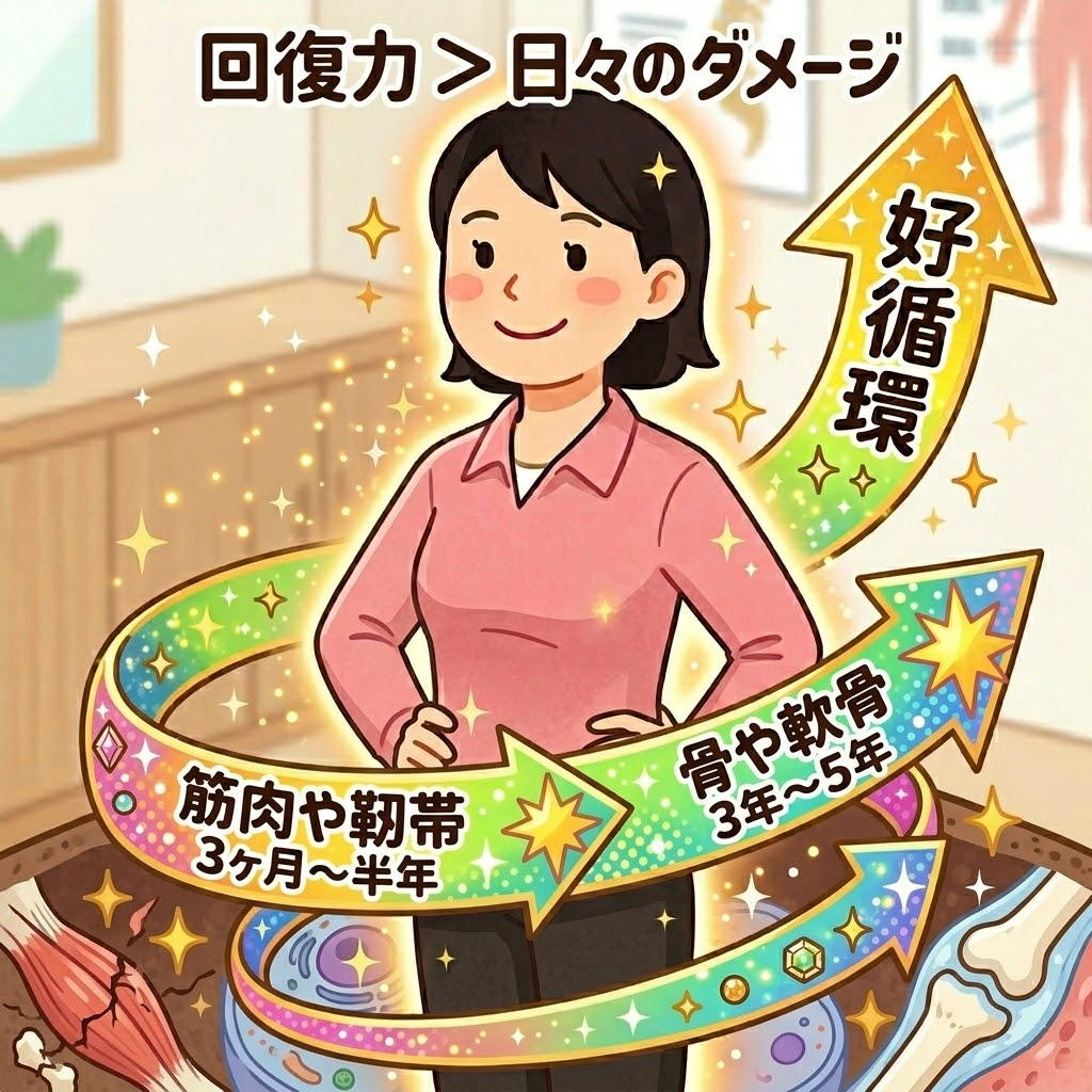 回復力＞日々のダメージと言いう好循環