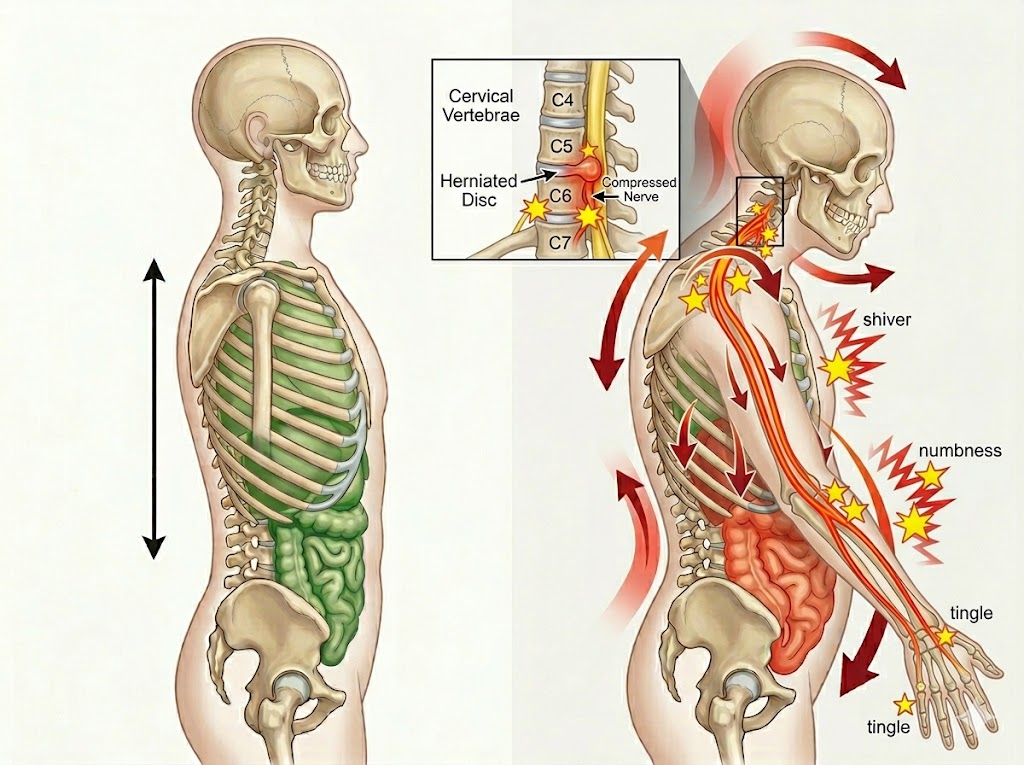 内臓下垂が原因のヘルニアで痛む人